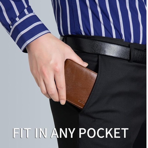 🆕 Genuine Leather Bifold Wallet - Picture 3 of 8